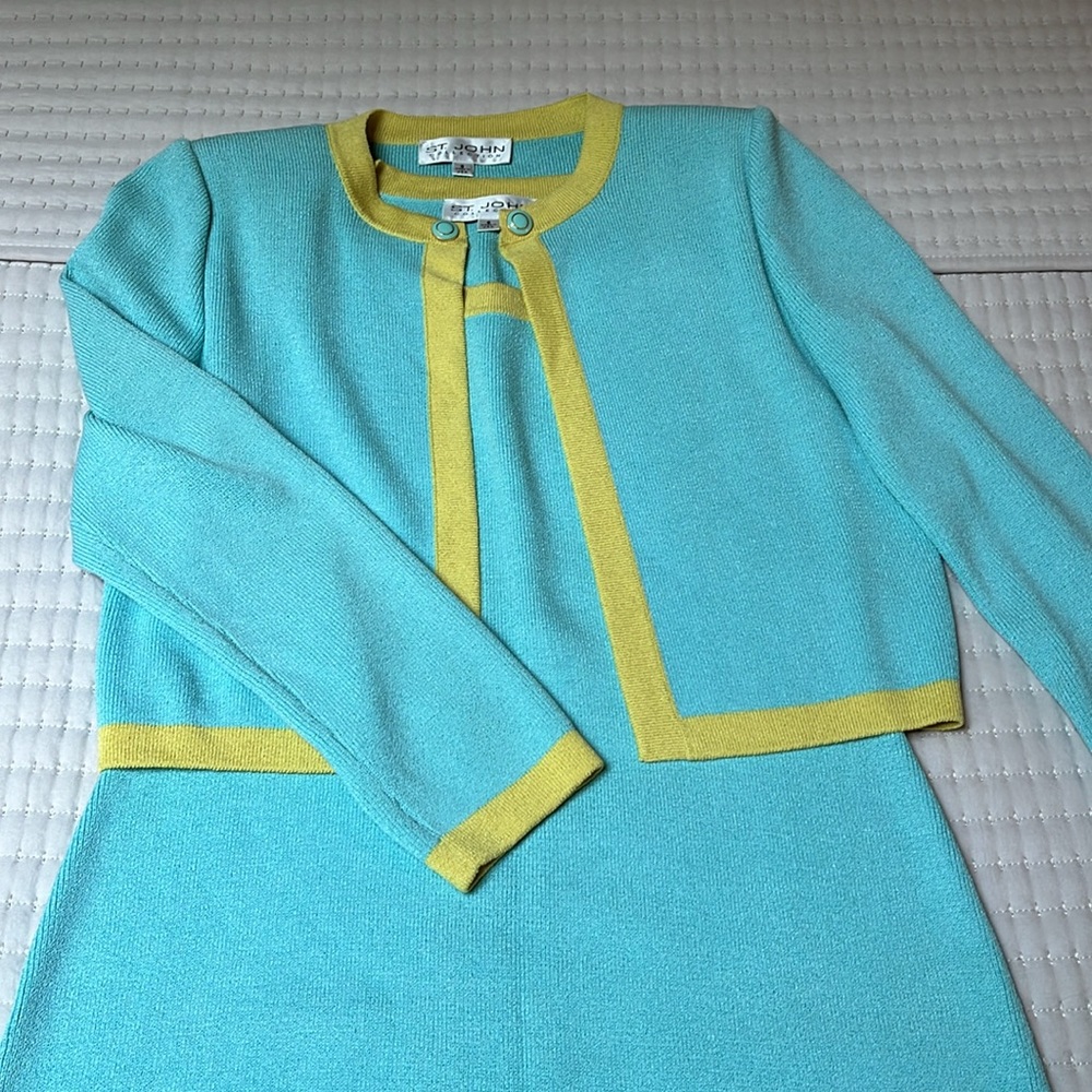 St.John Collection Santana Knit dress and top-in excellent condition.